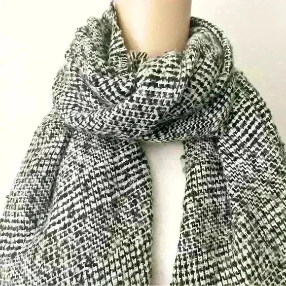 Scarf Great North Double Side Chunky Navy & Red Plaid Large Winter  Scarf. - Picture 7 of 13